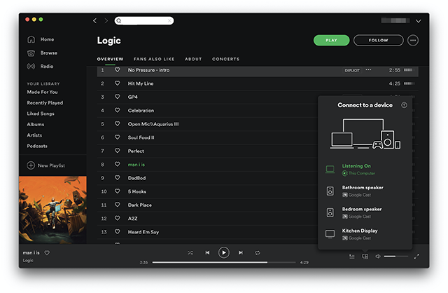 Spotify Desktop now works with Chromecast