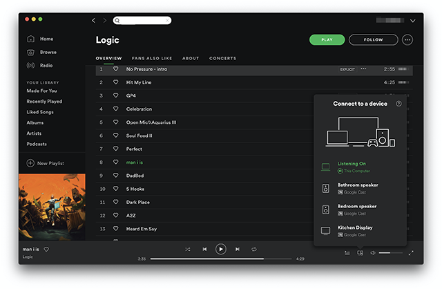 Spotify Desktop app now works with Chromecast 1 Spotify Desktop now works with Chromecast