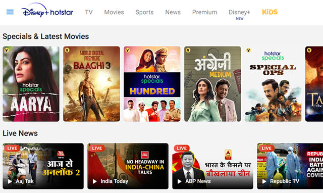 Top 3 Online Streaming Services on Lockdown in India 3 disney hotstar video streaming service