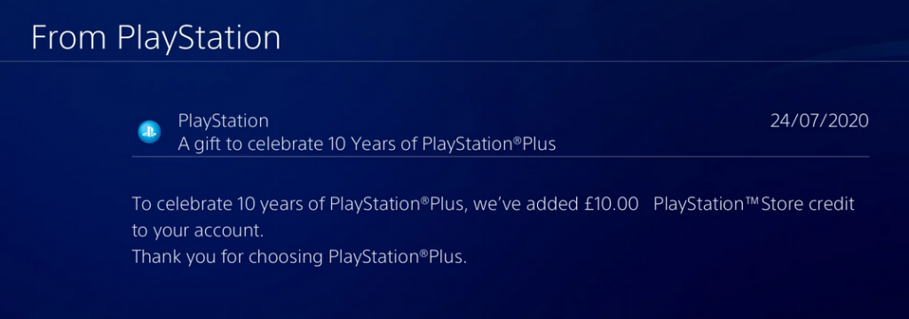 PlayStation Plus members get Free PS Store Credits 1 sony free ps store credit