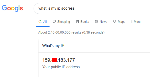 what is my ip address