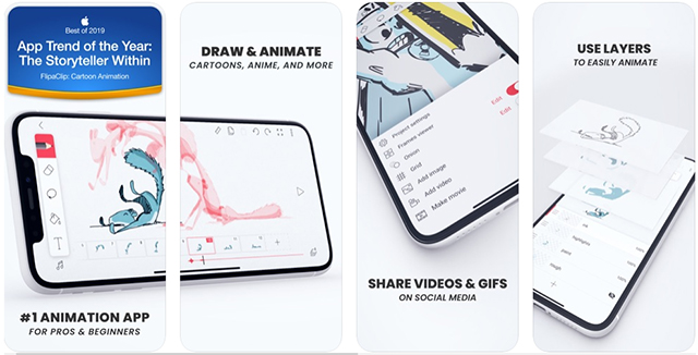 Top 10 Best Free Animation Software Apps - Android/iOS 3 FlipaClip