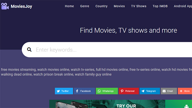 MoviesJoy Free Streaming