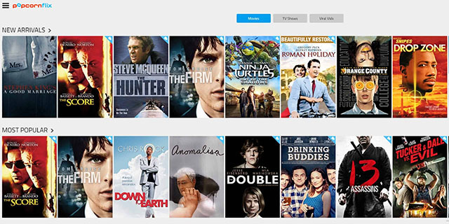 PopCornFlix - Well Known Streaming Site