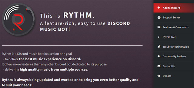 Rythm - best music bot for discord