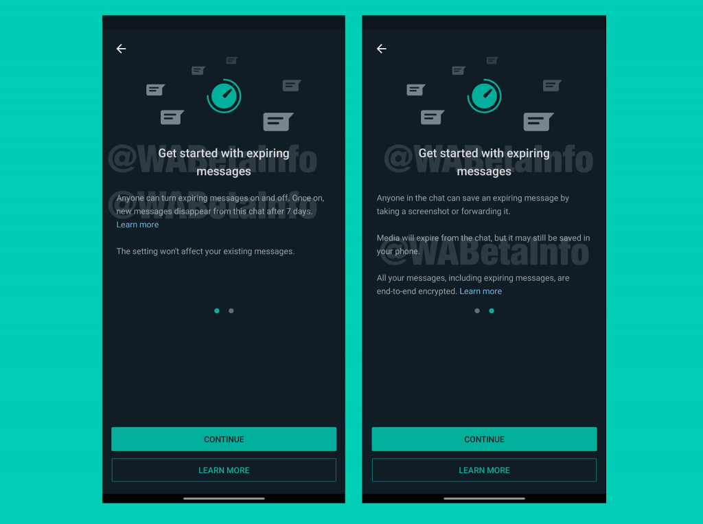 WhatsApp coming up with new "Expiring Message" feature 1 Whatsapp Expiring Message