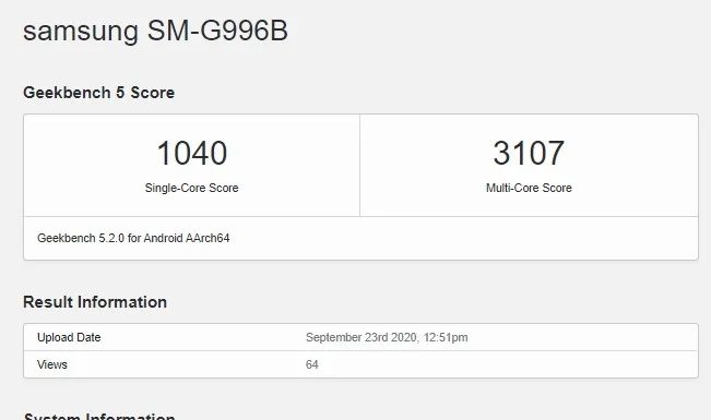 galaxy s21 geekbench 5