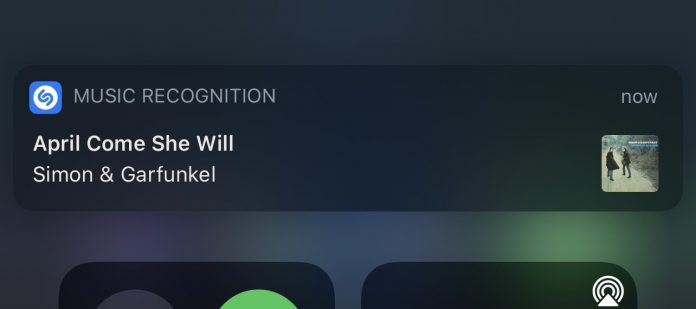 iPhones can now recognize a song simply with a tap