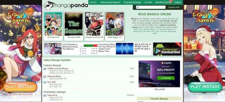 MangaPanda - best free manga sites