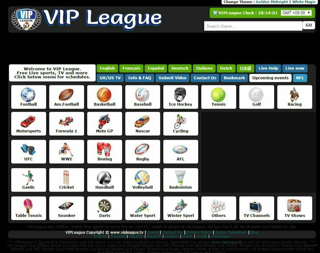 Top 12 Best Stream2Watch Alternative Sites for Watching Sports Online 6 VIPLeague