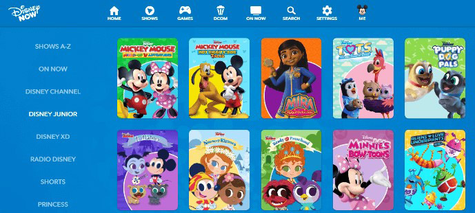 Disney Junior is the best site for cartoon series for kids