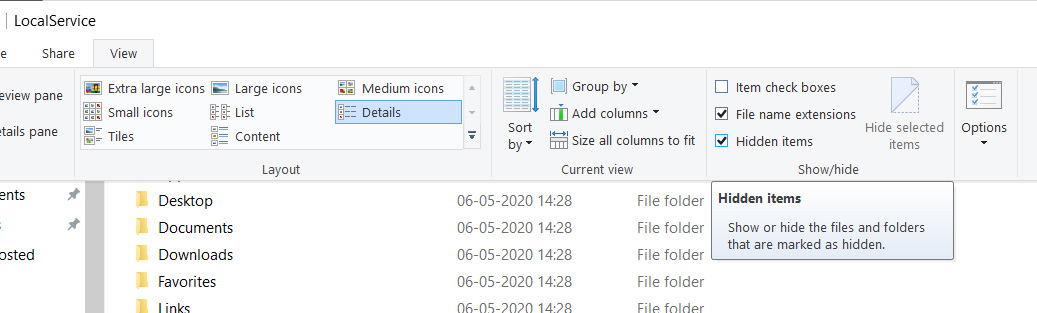 View Hidden AppData Folder