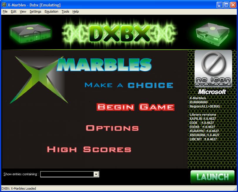 DXBX Emulator