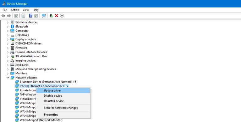 Update the Wireless drivers - connected no internet