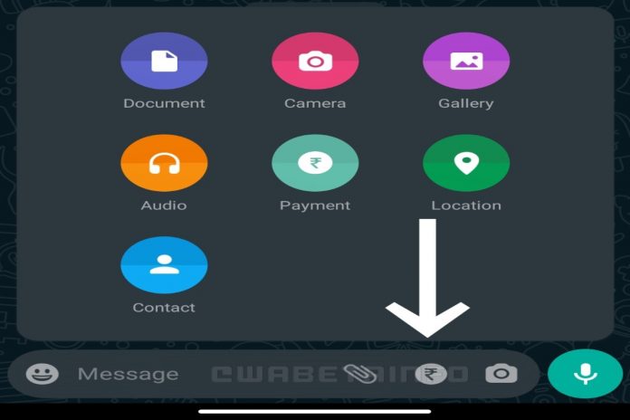 WhatsApp adds a new payment shortcut button in beta build