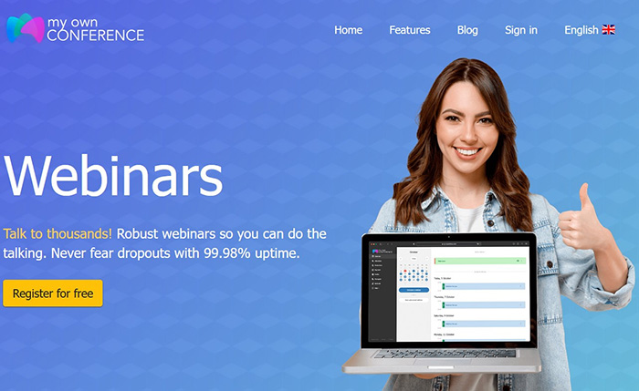 My Own Conference Webinar Platform