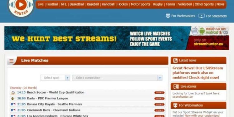 StreamHunter Live Streaming