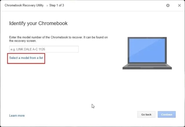 identify your chromebook