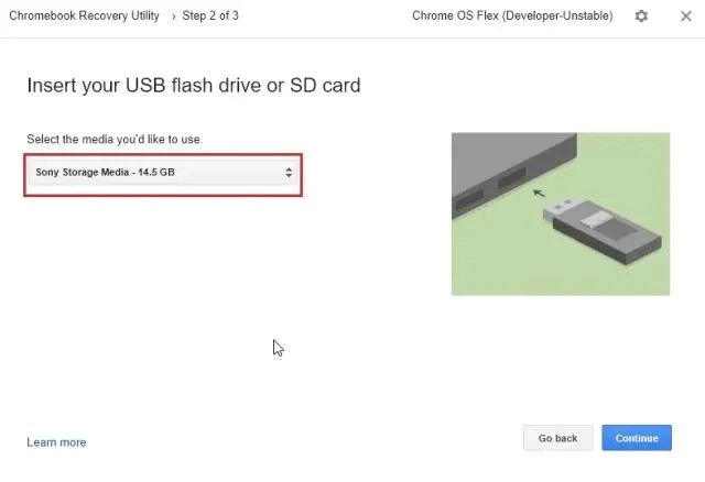 Discover How Google Chrome OS Flex can Supercharge Your Old PC or Mac 6 insert your USB flash drive or SD card