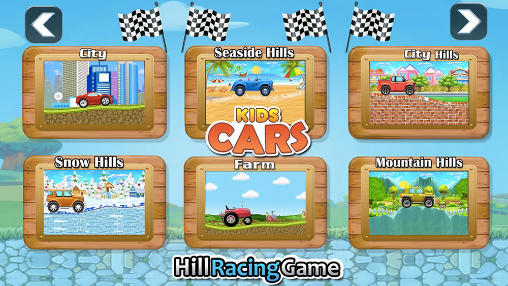 Kids Cars Hill Racing Games - Toddler Driving