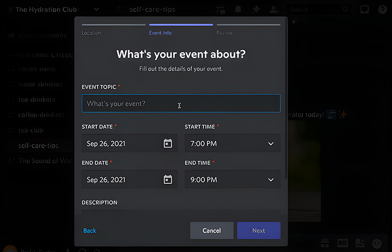 Discord Events for Promotion