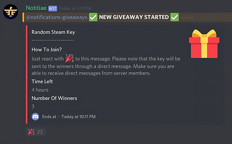 Discord Giveaways