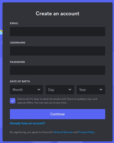 discord signup